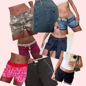 Y2kearly 2000s shorts skirt